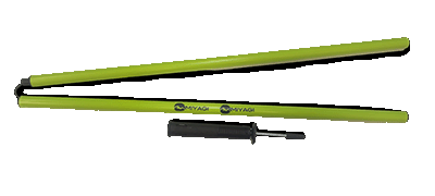 Obstáculo Plegable Punta Metal Verde Miyagi